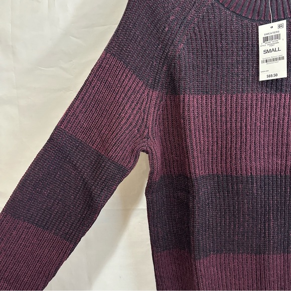 INC International Concepts Mens Striped Crewneck Ribbed LongSleeve Sweater Small - Picture 8 of 9